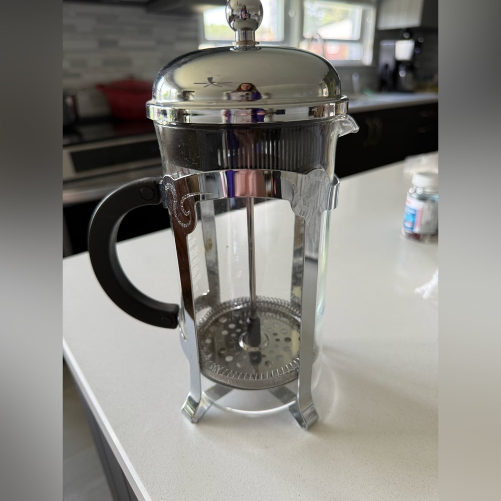 Starbucks Chrome French Press with Black Handle